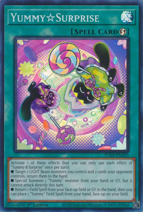 Yummy☆Surprise - JUSH-EN025 - Super Rare - 1st Edition