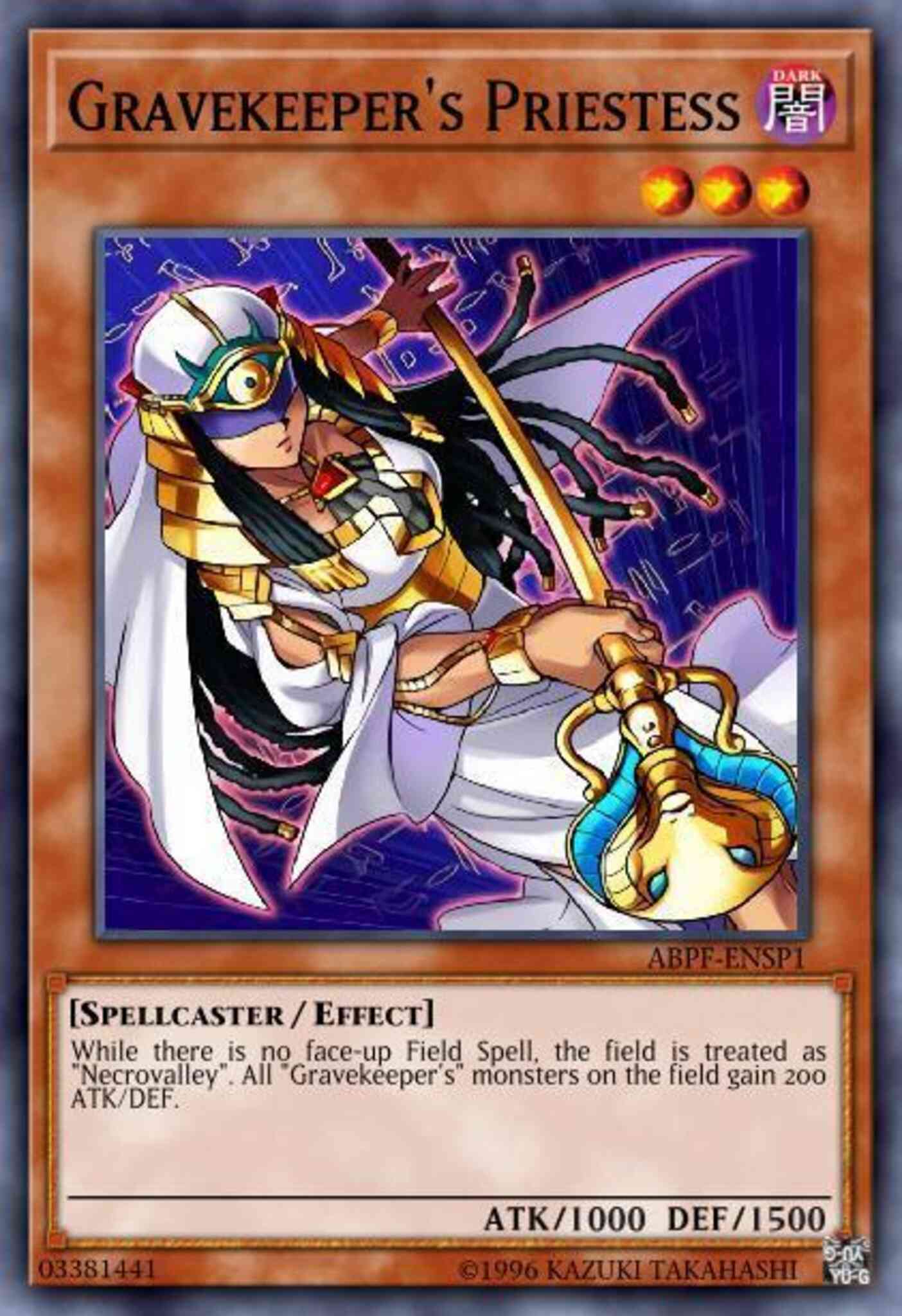 Gravekeeper's Priestess - ABPF-EN000 - Super Rare - Unlimited