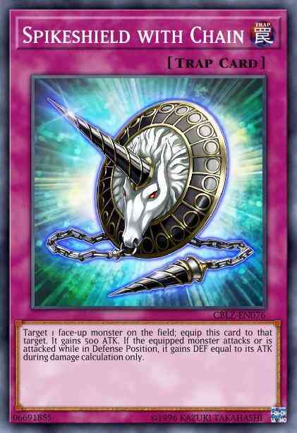 Spikeshield with Chain - BP02-EN214 - Rare - 1st Edition