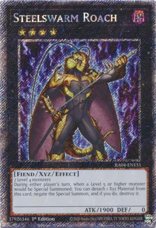 Steelswarm Roach - RA04-EN151 - Platinum Secret Rare - 1st Edition