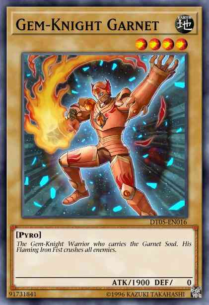 Gem-Knight Garnet - HA05-EN001 - Super Rare - 1st Edition