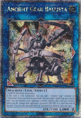 Ancient Gear Ballista - RA03-EN046 - Quarter Century Secret Rare - 1st Edition