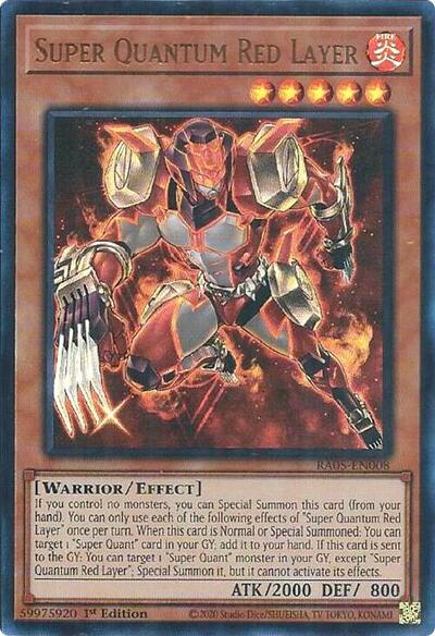 Super Quantum Red Layer - RA05-EN008 - Ultra Rare - 1st Edition