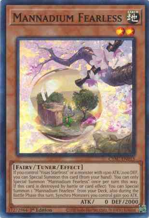 Mannadium Fearless - CYAC-EN013 - Super Rare - 1st Edition