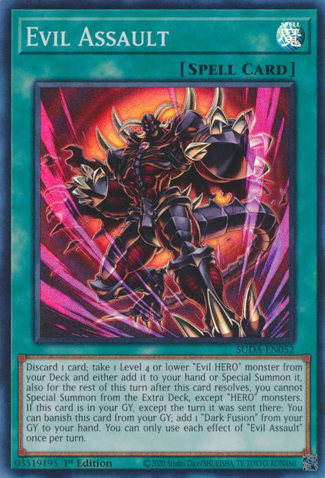 Evil Assault - SUDA-EN052 - Super Rare - 1st Edition