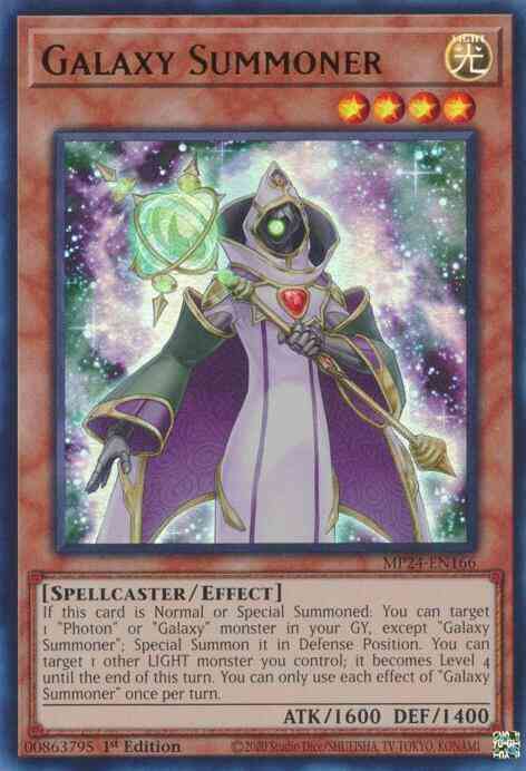 Galaxy Summoner - MP24-EN166 - Ultra Rare - 1st Edition