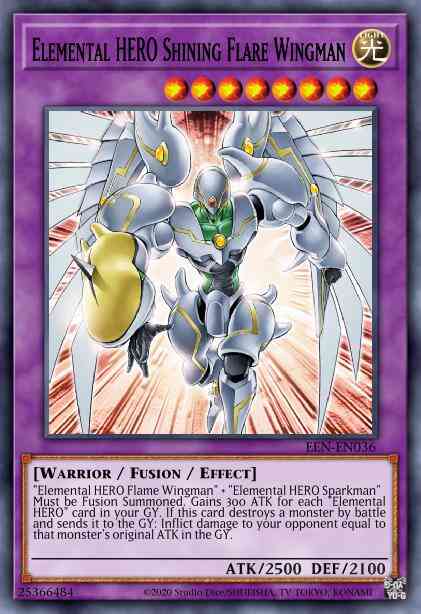 Elemental HERO Shining Flare Wingman - EEN-EN036 - Ultimate Rare - 1st Edition