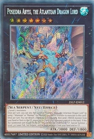 Poseidra Abyss, the Atlantean Dragon Lord - Emblazoned - 25LP-EN012 - Secret Rare - Limited