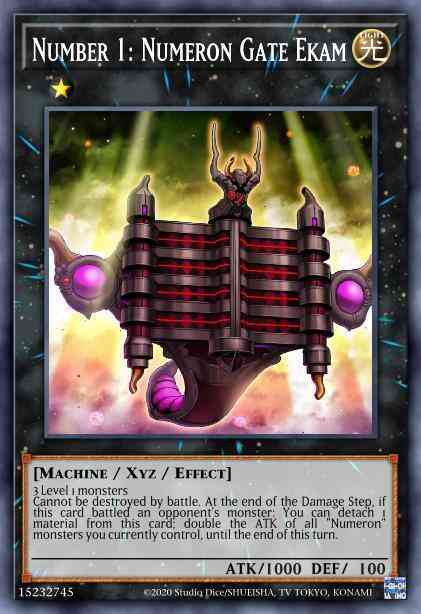 Number 1: Numeron Gate Ekam - BLAR-EN022 - Ultra Rare - 1st Edition