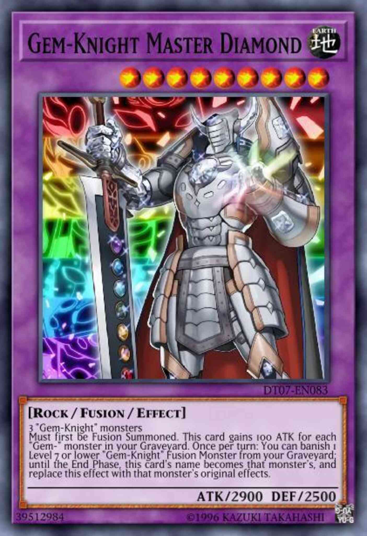 Gem-Knight Master Diamond - HA07-EN059 - Secret Rare - Unlimited