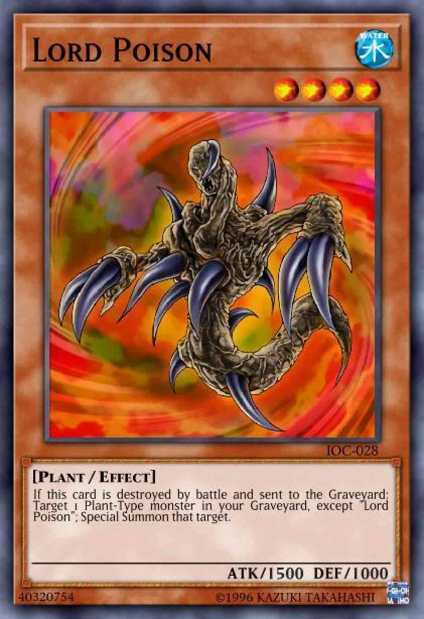 Lord Poison - BP03-EN009 - Shatterfoil Rare - 1st Edition
