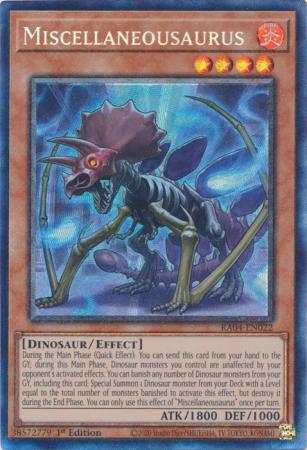Miscellaneousaurus - RA04-EN022 - Collector's Rare - 1st Edition