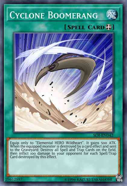 Cyclone Boomerang - SOI-EN042 - Rare - 1st Edition