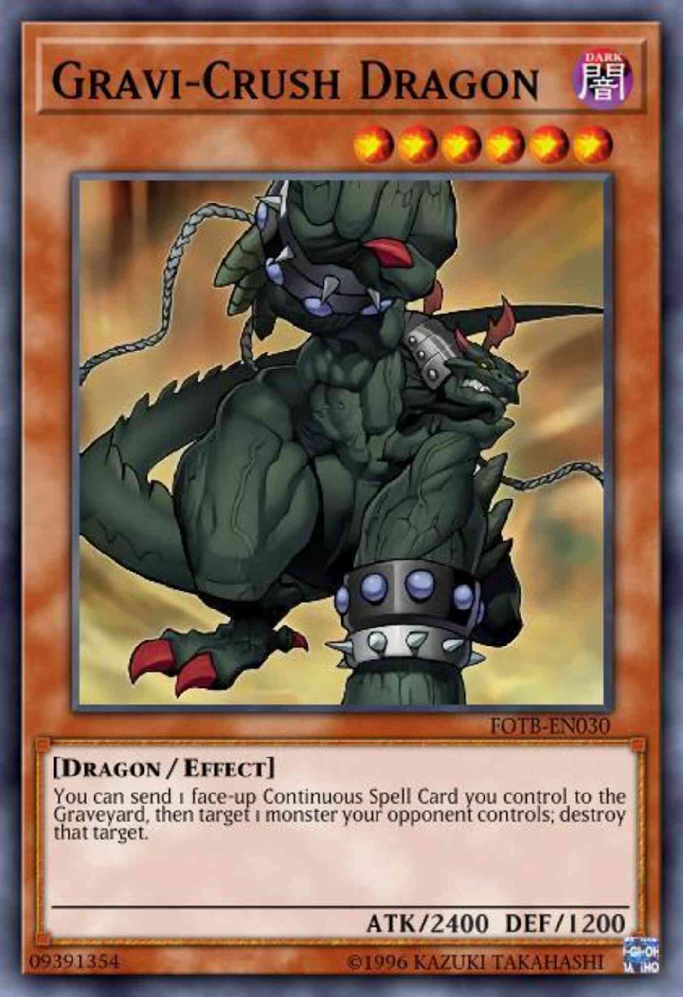 Gravi-Crush Dragon - DP07-EN011 - Common - 1st Edition