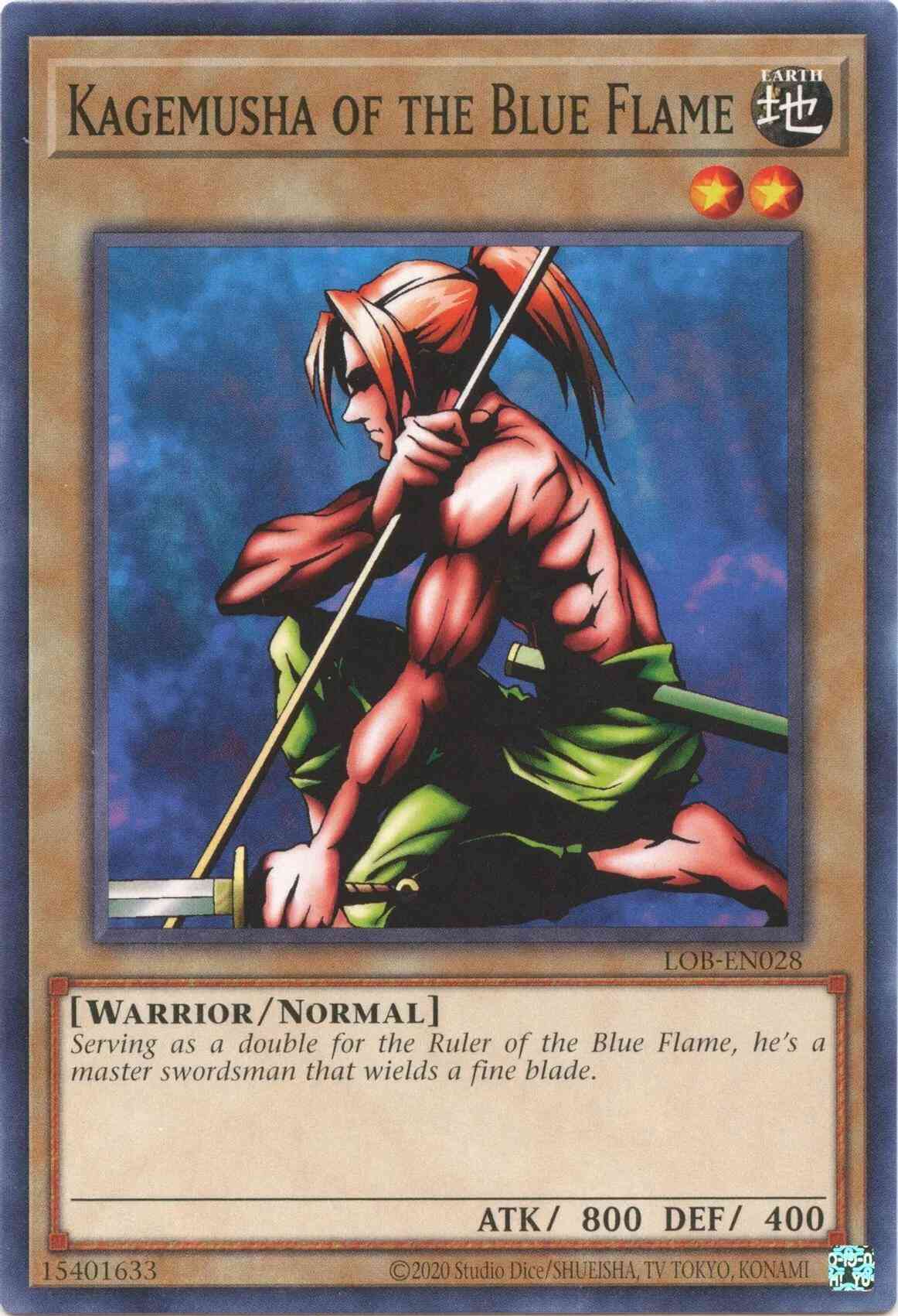 Kagemusha of the Blue Flame - 25th Anniversary - LOB-EN028 - Common - Unlimited