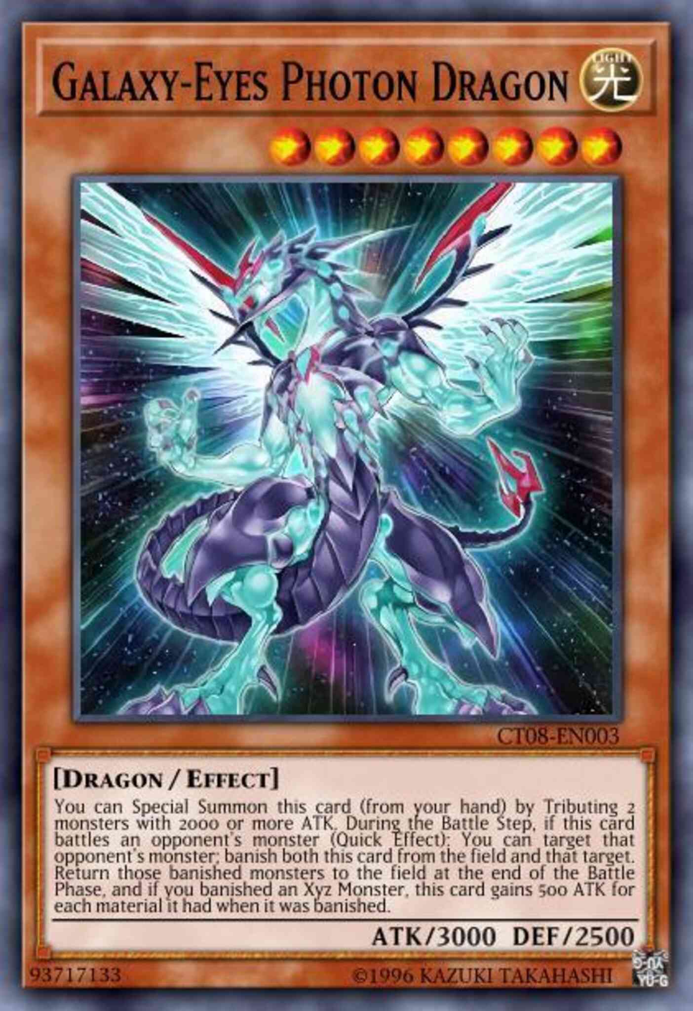 Galaxy-Eyes Photon Dragon - CT08-EN003 - Secret Rare - Limited