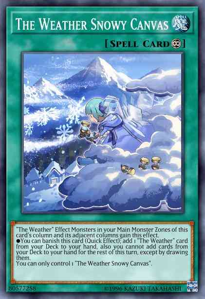 The Weather Snowy Canvas - SPWA-EN036 - Super Rare - 1st Edition