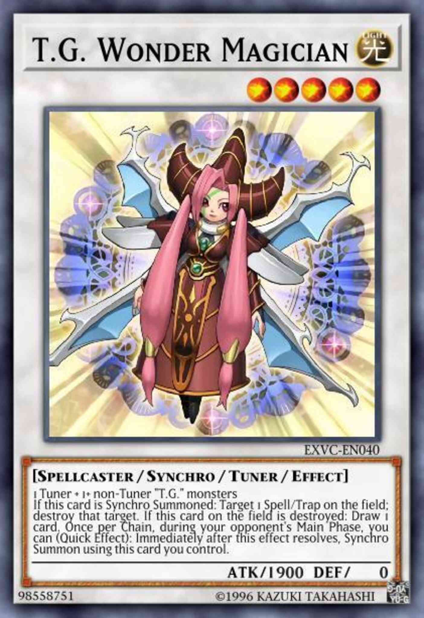T.G. Wonder Magician - EXVC-EN040 - Ultimate Rare - Unlimited