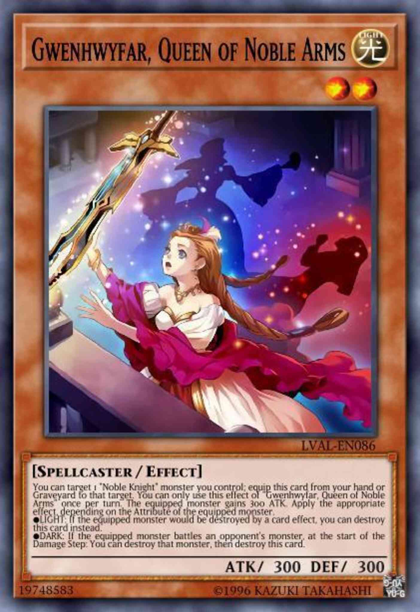 Gwenhwyfar, Queen of Noble Arms - NKRT-EN012 - Platinum Rare - Limited
