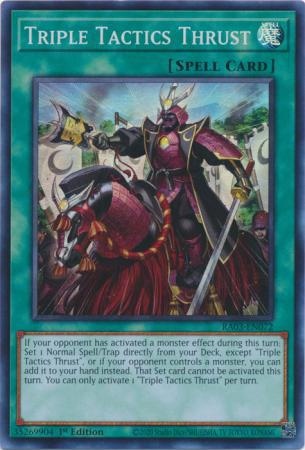 Triple Tactics Thrust - RA03-EN072 - Super Rare - 1st Edition