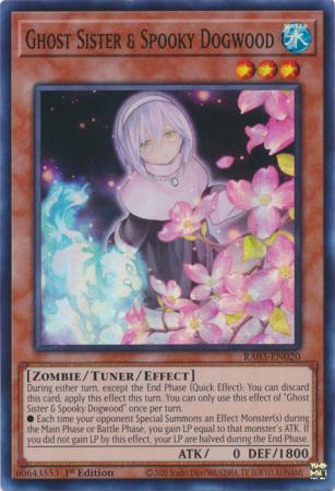 Ghost Sister & Spooky Dogwood - Alternate Art - RA03-EN020 - Super Rare - 1st Edition