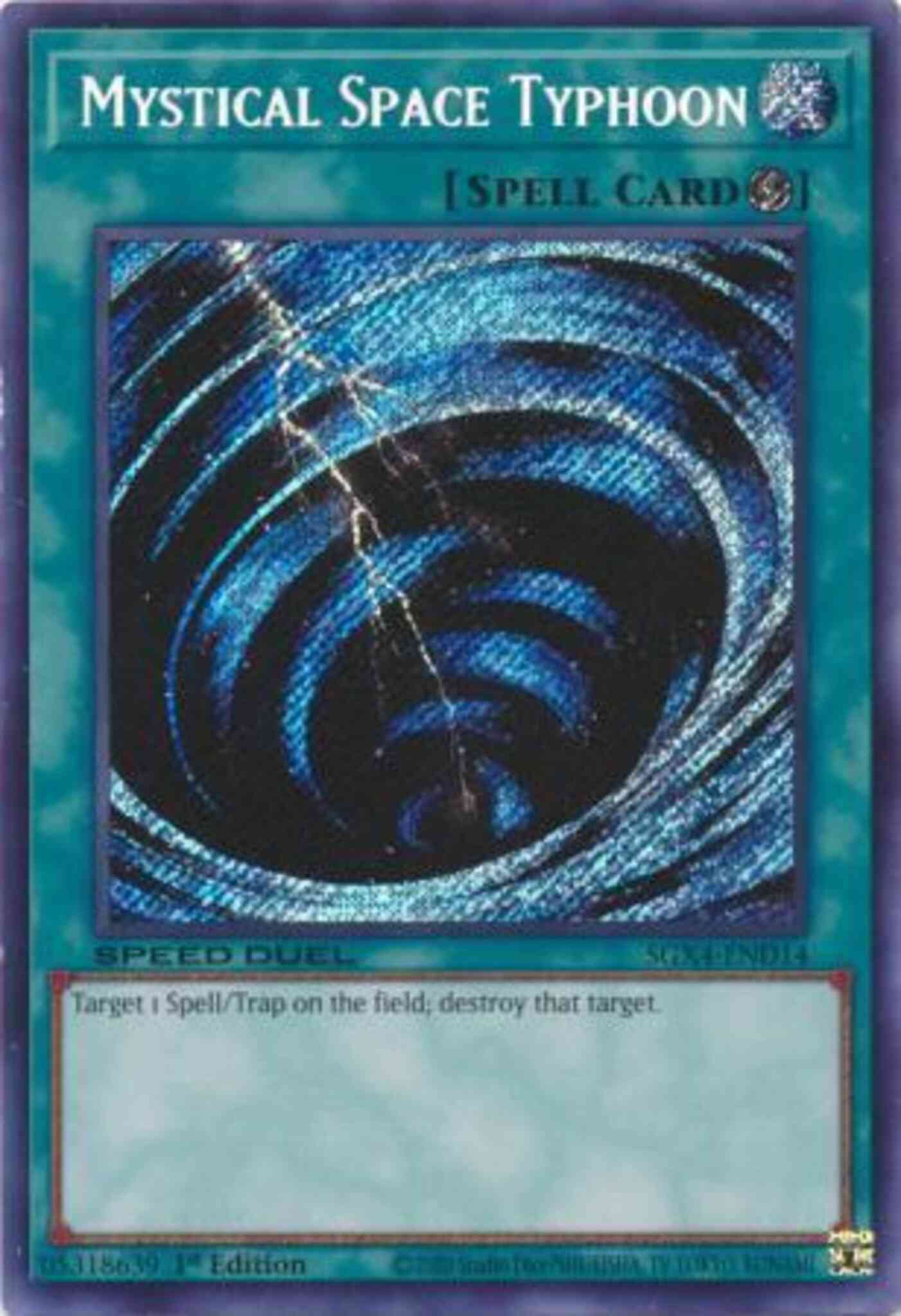 Mystical Space Typhoon - SGX4-END14 - Secret Rare - 1st Edition