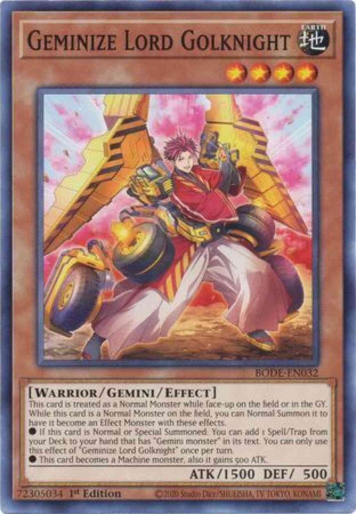 Geminize Lord Golknight - BODE-EN032 - Common - 1st Edition