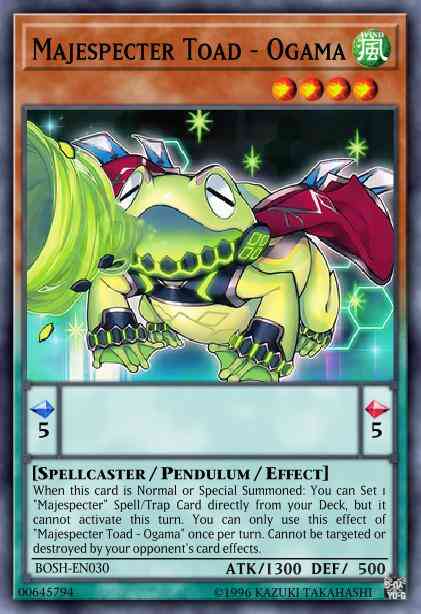 Majespecter Toad - Ogama - BOSH-EN030 - Super Rare - 1st Edition