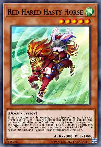 Red Hared Hasty Horse - MP19-EN017 - Common - 1st Edition