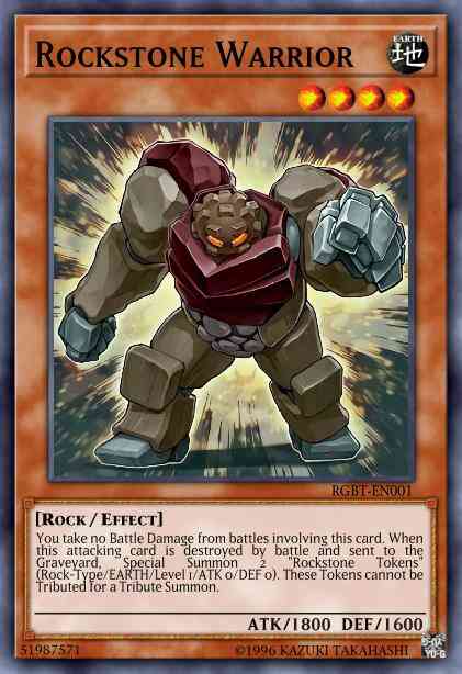 Rockstone Warrior - RGBT-EN001 - Super Rare - 1st Edition