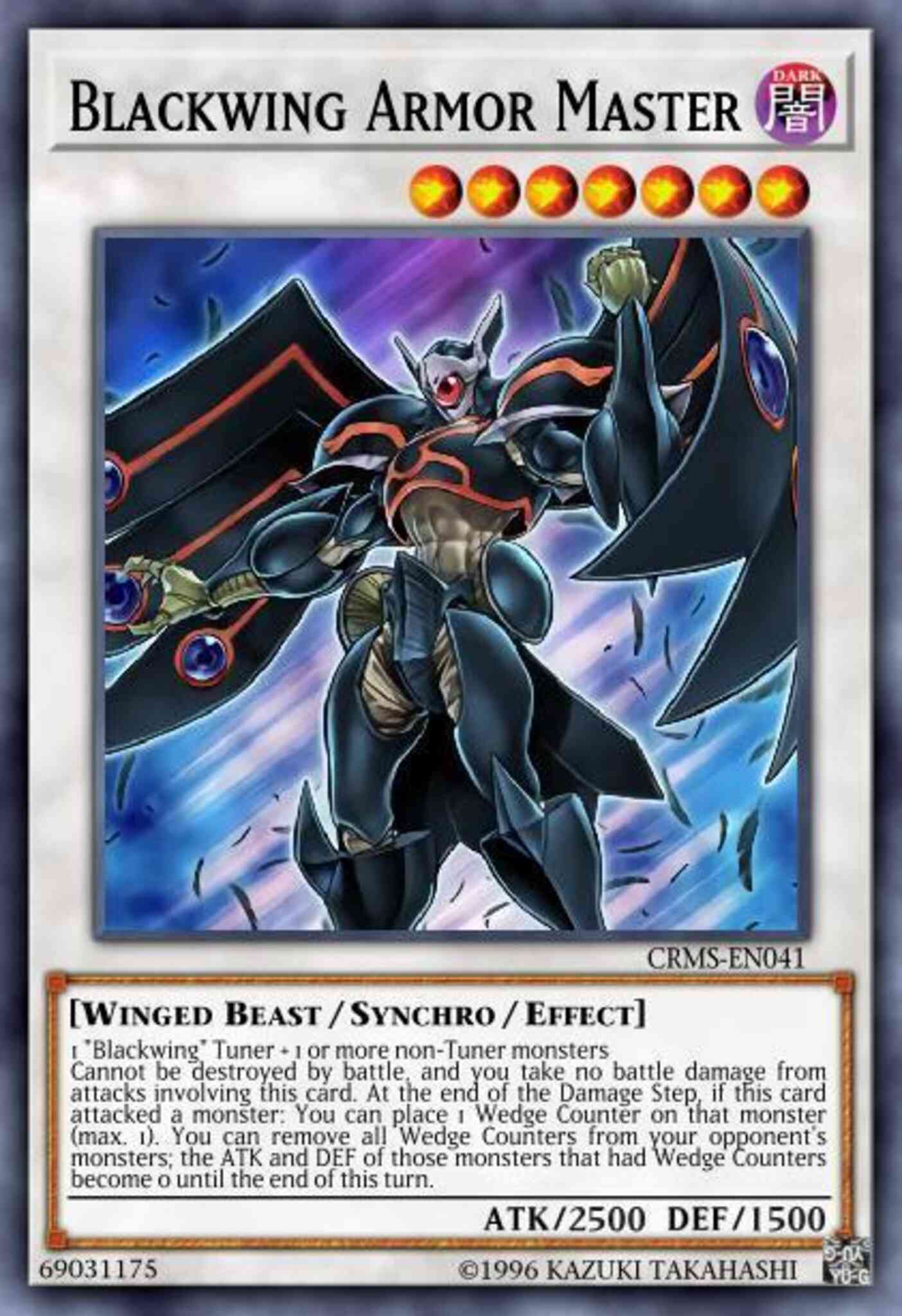 Blackwing Armor Master - BATT-EN009 - Starfoil Rare - Limited