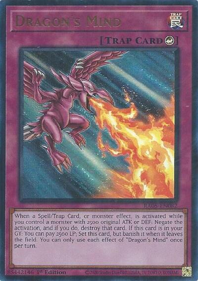 Dragon's Mind - RA05-EN082 - Ultra Rare - 1st Edition
