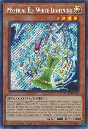Mystical Elf White Lightning - LDS3-EN135 - Secret Rare - Limited