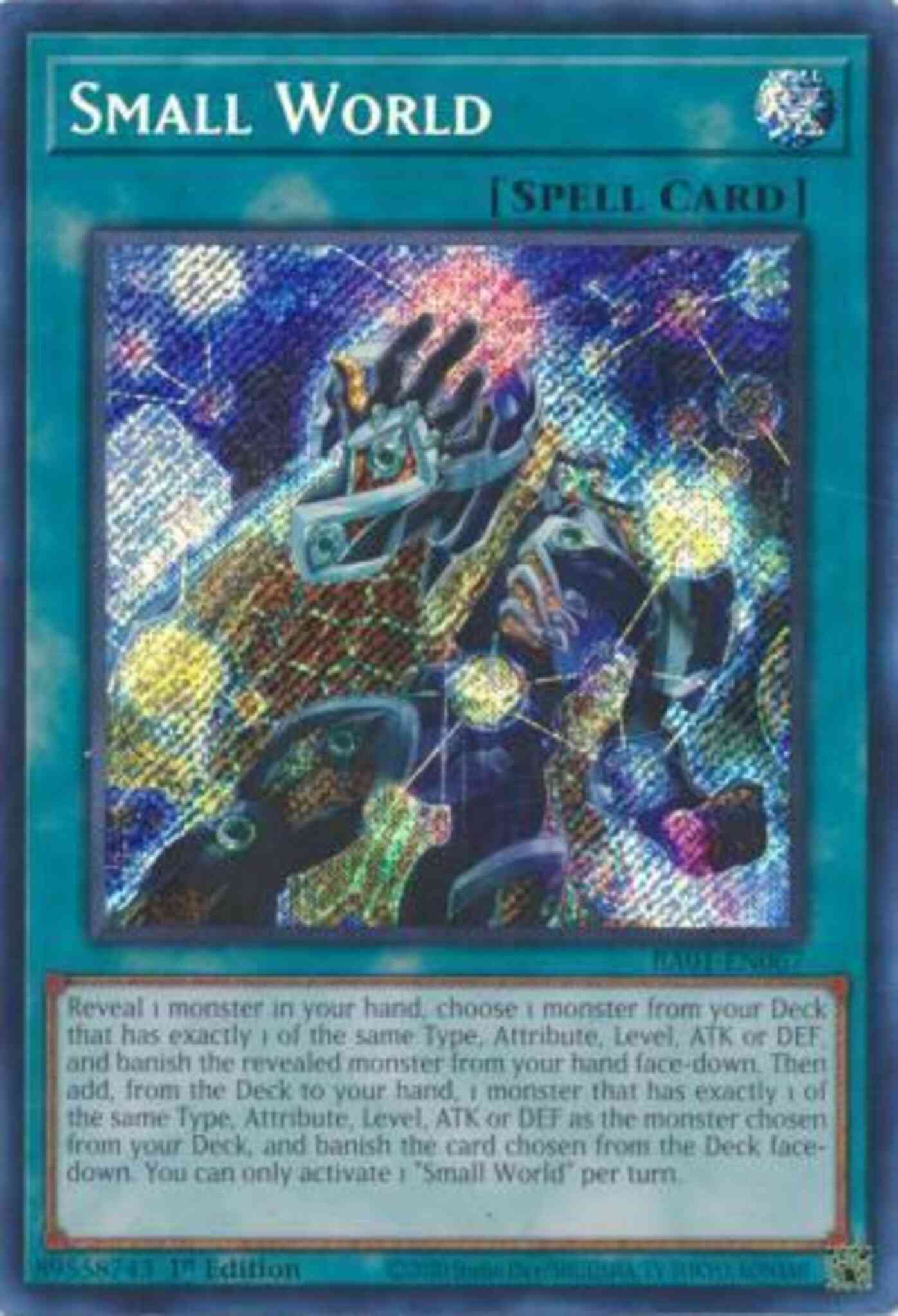 Small World - RA01-EN067 - Secret Rare - 1st Edition