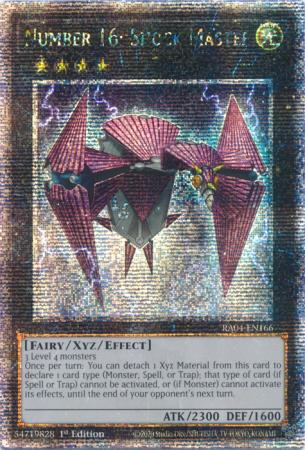 Number 16: Shock Master - RA04-EN166 - Quarter Century Secret Rare - 1st Edition