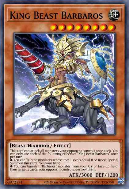 King Beast Barbaros - ETCO-EN030 - Common - 1st Edition
