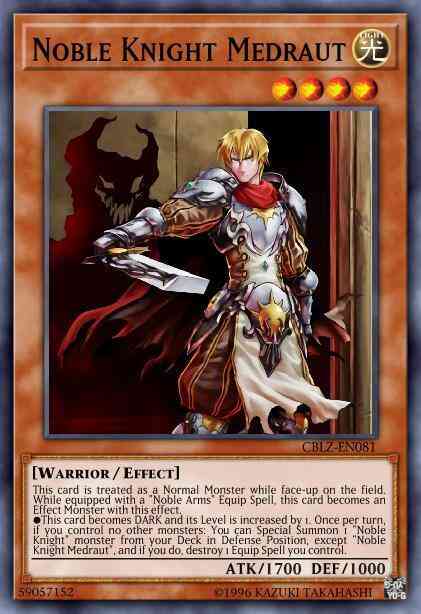 Noble Knight Medraut - CBLZ-EN081 - Secret Rare - 1st Edition