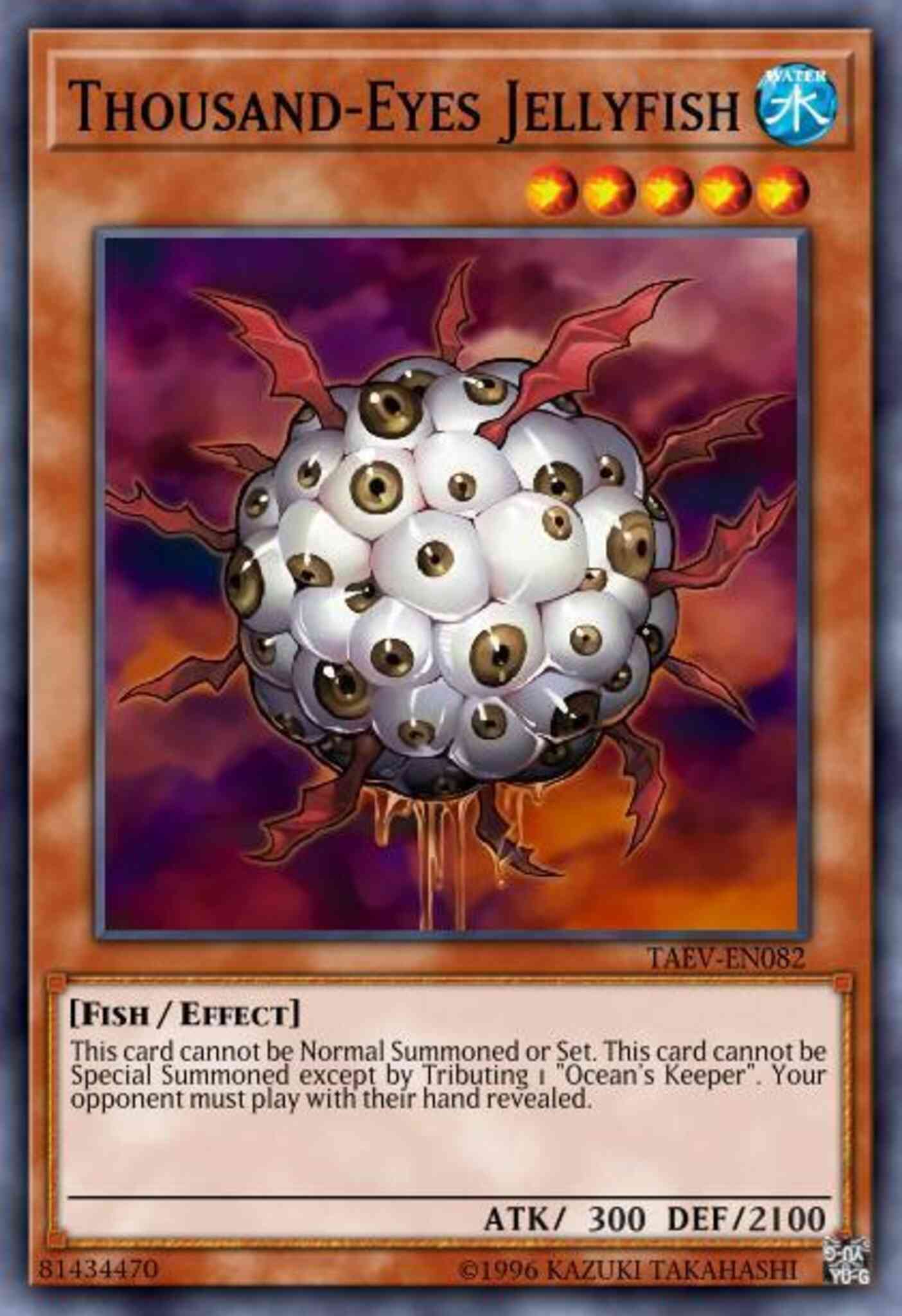 Thousand-Eyes Jellyfish - TAEV-EN082 - Rare - 1st Edition