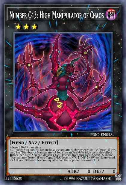 Number C43: High Manipulator of Chaos - MP15-EN026 - Rare - 1st Edition