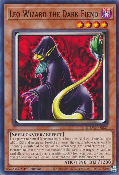 Leo Wizard the Dark Fiend - DUAD-EN027 - Common - 1st Edition