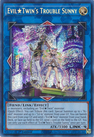 Evil★Twin's Trouble Sunny - MP22-EN216 - Prismatic Secret Rare - 1st Edition