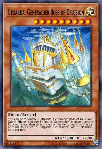 Utgarda, Generaider Boss of Delusion - IGAS-EN022 - Super Rare - 1st Edition