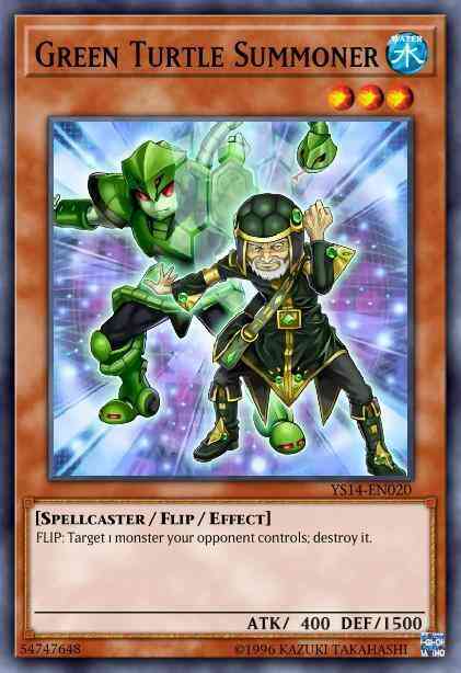 Green Turtle Summoner - YS14-EN020 - Common - 1st Edition