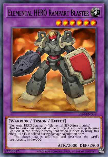 Elemental HERO Rampart Blaster - DP1-EN012 - Rare - Unlimited