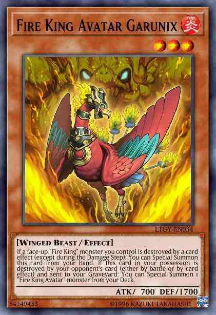 Fire King Avatar Garunix - LTGY-EN034 - Common - 1st Edition