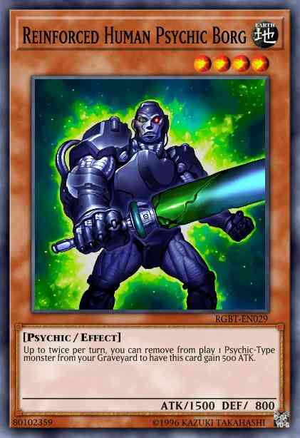 Reinforced Human Psychic Borg - RGBT-EN029 - Super Rare - 1st Edition