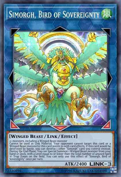 Simorgh, Bird of Sovereignty - DUOV-EN012 - Ultra Rare - 1st Edition