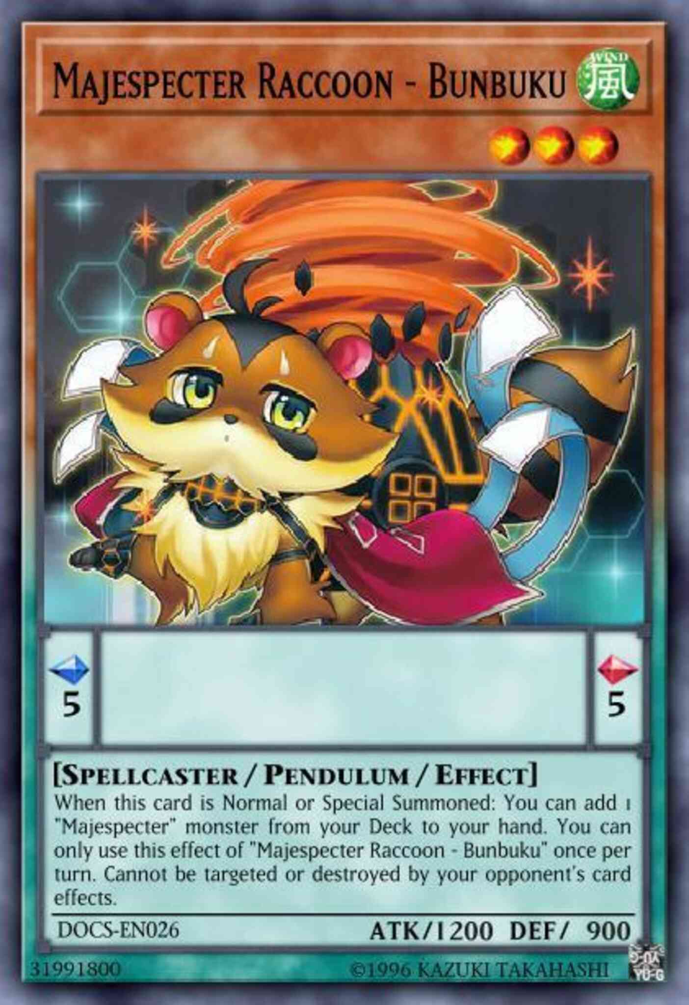 Majespecter Raccoon - Bunbuku - MP16-EN126 - Ultra Rare - Unlimited