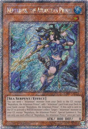 Neptabyss, the Atlantean Prince - RA03-EN013 - Platinum Secret Rare - 1st Edition