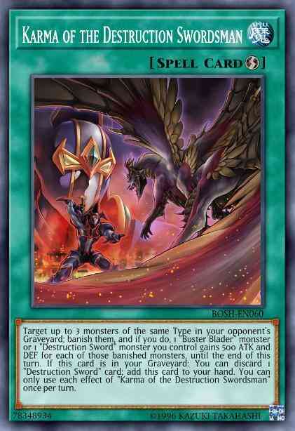 Karma of the Destruction Swordsman - BOSH-EN060 - Common - 1st Edition